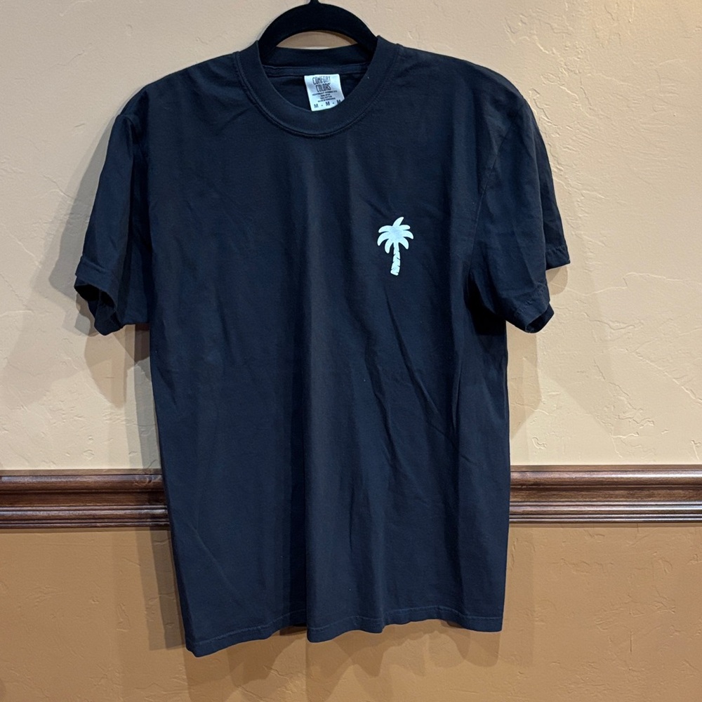 Comfort Colors Black T-Shirt Palm Tree Beach Club